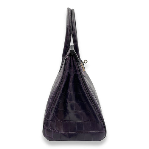 Birkin 30 Amethyst  in Matte Niloticus Palladium hardware