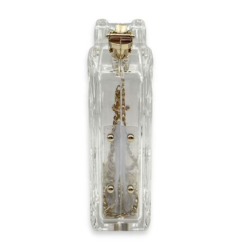 Dubai By Night Jerry Can Evening Bag 12.5x17/13x5cm Crossbody Bag in Plexiglass, lambskin strap, Gold hardware