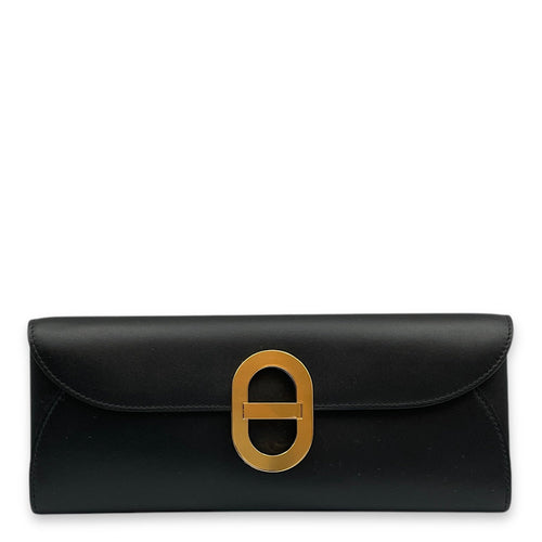Maillon To Go Black Wallet On Chain in Tadelakt Gold hardware CL2502-9892 1