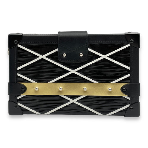 Malletage Petite Malle 19x12x5cm Black Crossbody Bag in Epi Leather 2-Tone hardware CL2503-10885 2