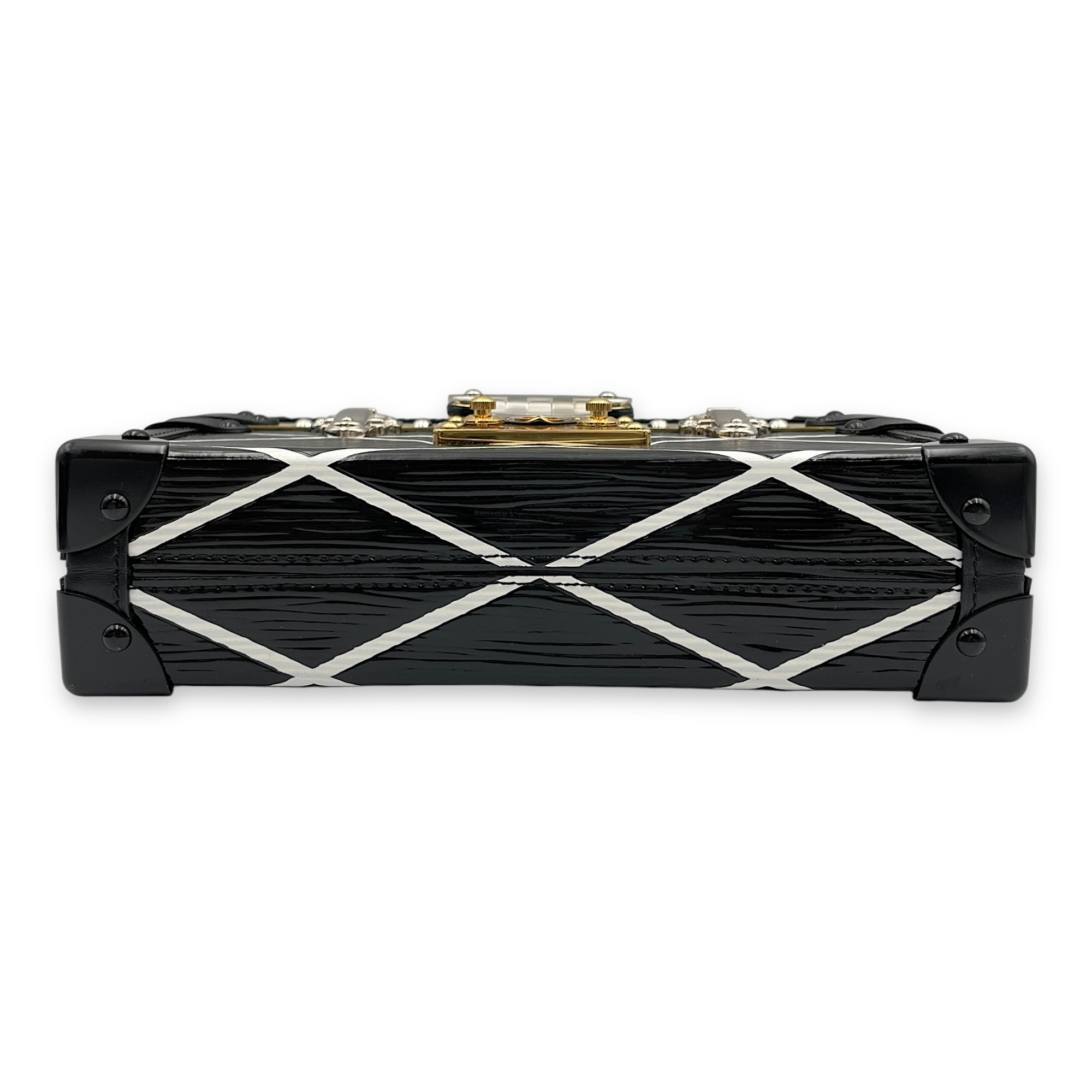 Malletage Petite Malle 19x12x5cm Black Crossbody Bag in Epi Leather 2-Tone hardware CL2503-10885 5