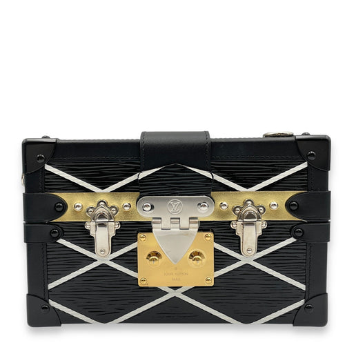 Malletage Petite Malle 19x12x5cm Black Crossbody Bag in Epi Leather 2-Tone hardware CL2503-10885 1