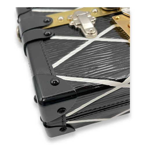 Malletage Petite Malle 19x12x5cm Black Crossbody Bag in Epi Leather 2-Tone hardware CL2503-10885 7