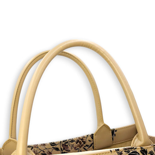 Book Tote - Maria Grazia Chiuri Collection Medium Multi-colour Top Handle Bag in Calfskin, Silver hardware