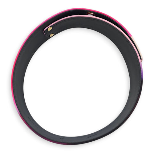 B15 70/28 Multi-colour Belt in Fabric, Calf, Gold hardware