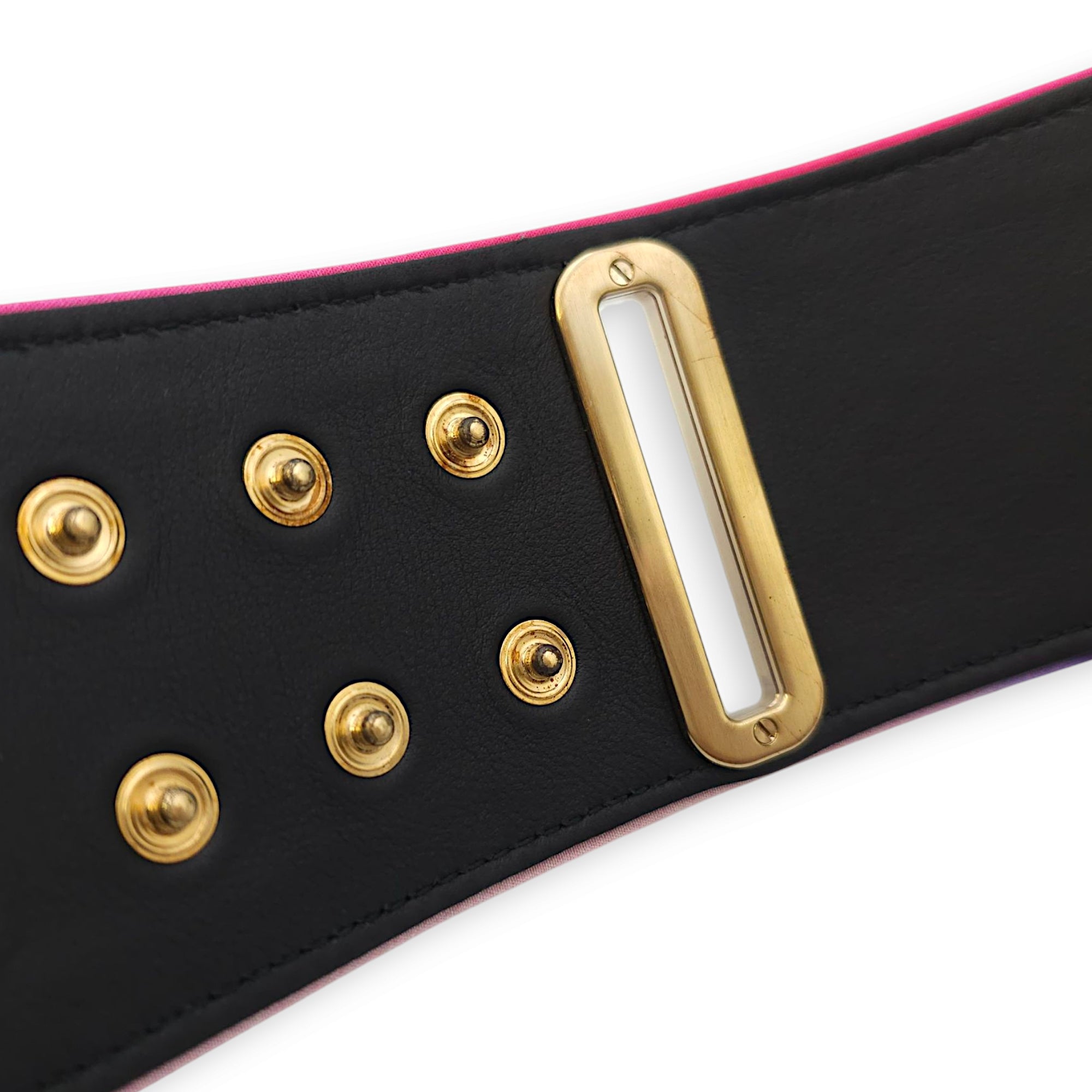 B15 70/28 Multi-colour Belt in Fabric, Calf, Gold hardware