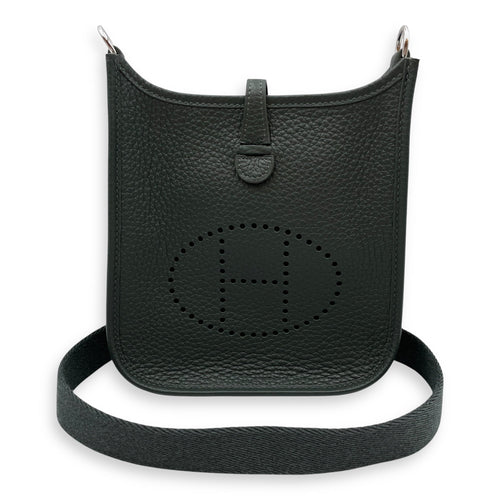 Evelyne (Short Strap) Mini Vert Mangrove  in Clemence Palladium hardware CL2504-11266 2