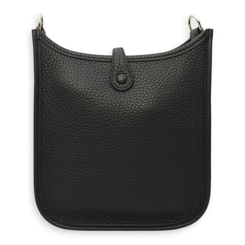 Evelyne (Short Strap) Mini Black/Gris Misty-Noir  in Clemence Palladium hardware