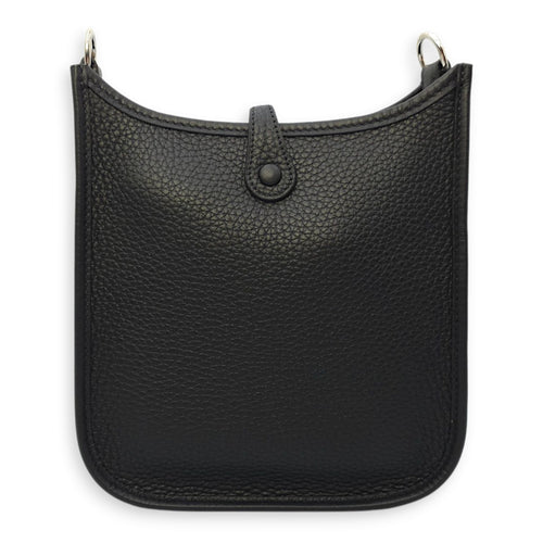 Evelyne (Short Strap) Mini Black/Gris Misty-Noir in Clemence, Palladium hardware