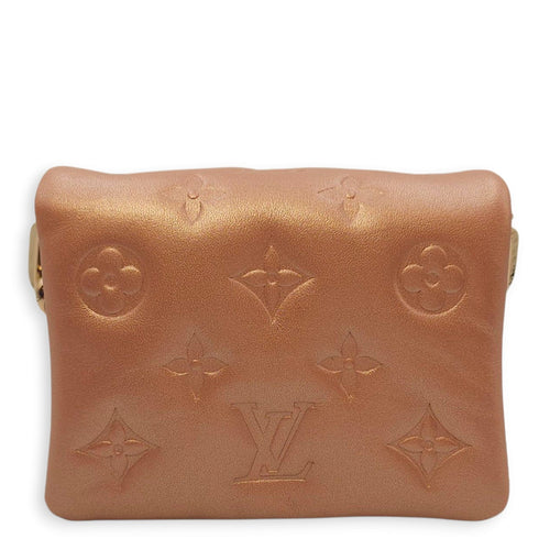 Coussin 13.5x10.5x2cm Gold Belt Bag in Empriente Leather Gold hardware CL2504-11194 1