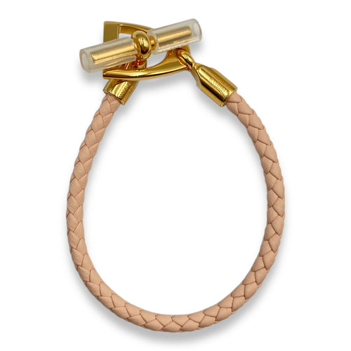 Etrier Bracelet. Sz:T1 Rose Eglatine Bracelet in Swift Gold hardware