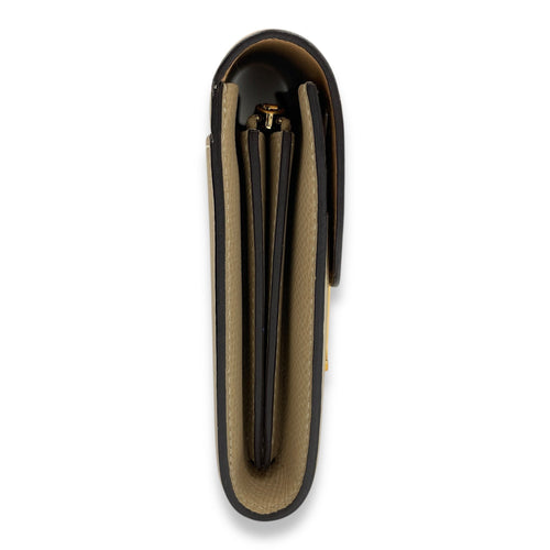 Constance Compact Trench Wallet in Epsom Gold hardware