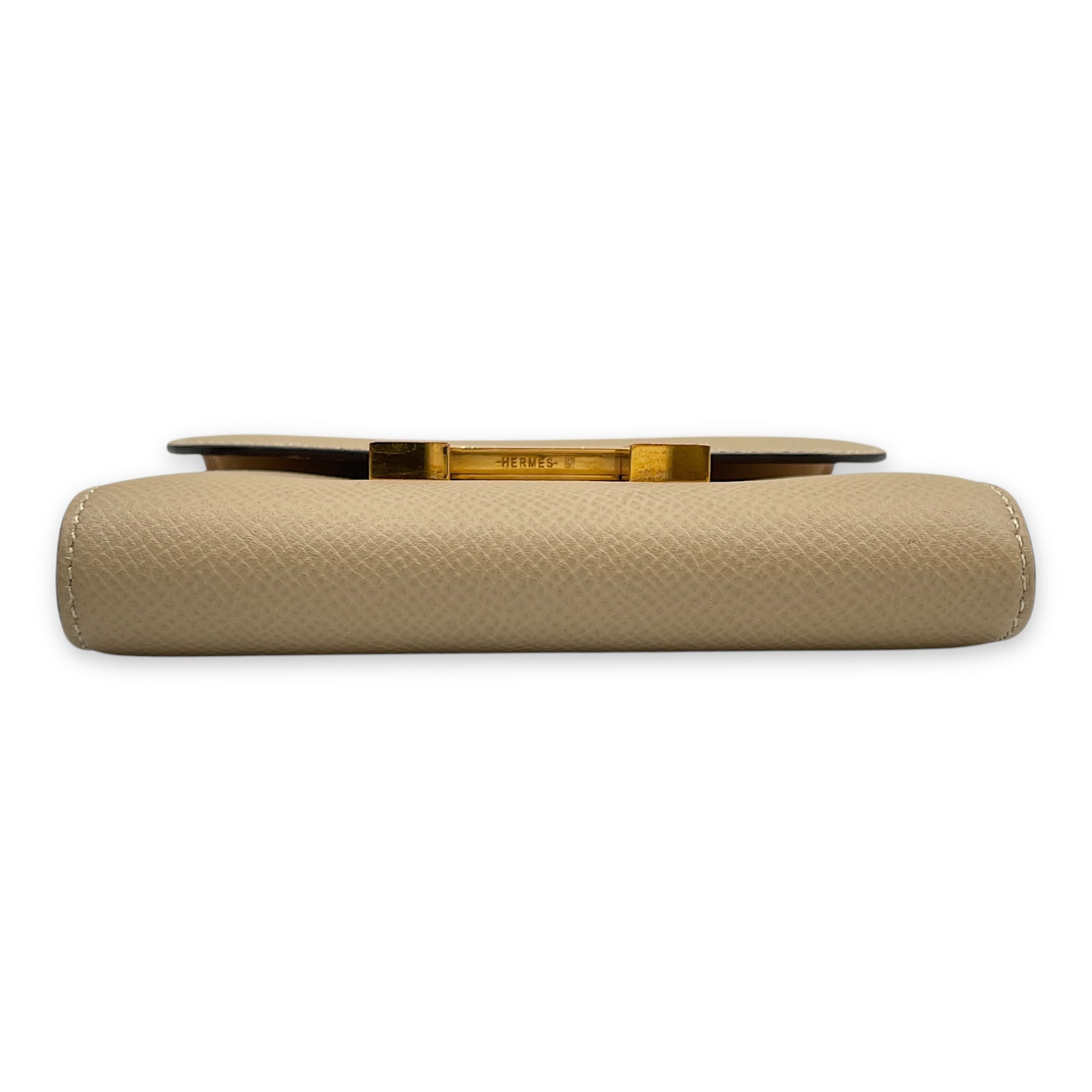 Constance Compact Trench Wallet in Epsom Gold hardware