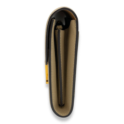 Constance Compact Trench Wallet in Epsom Gold hardware