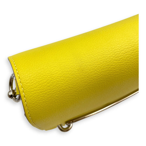 Roulis Mini Lime in Evercolor, Palladium hardware