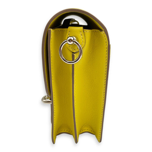 Roulis Mini Lime in Evercolor, Palladium hardware