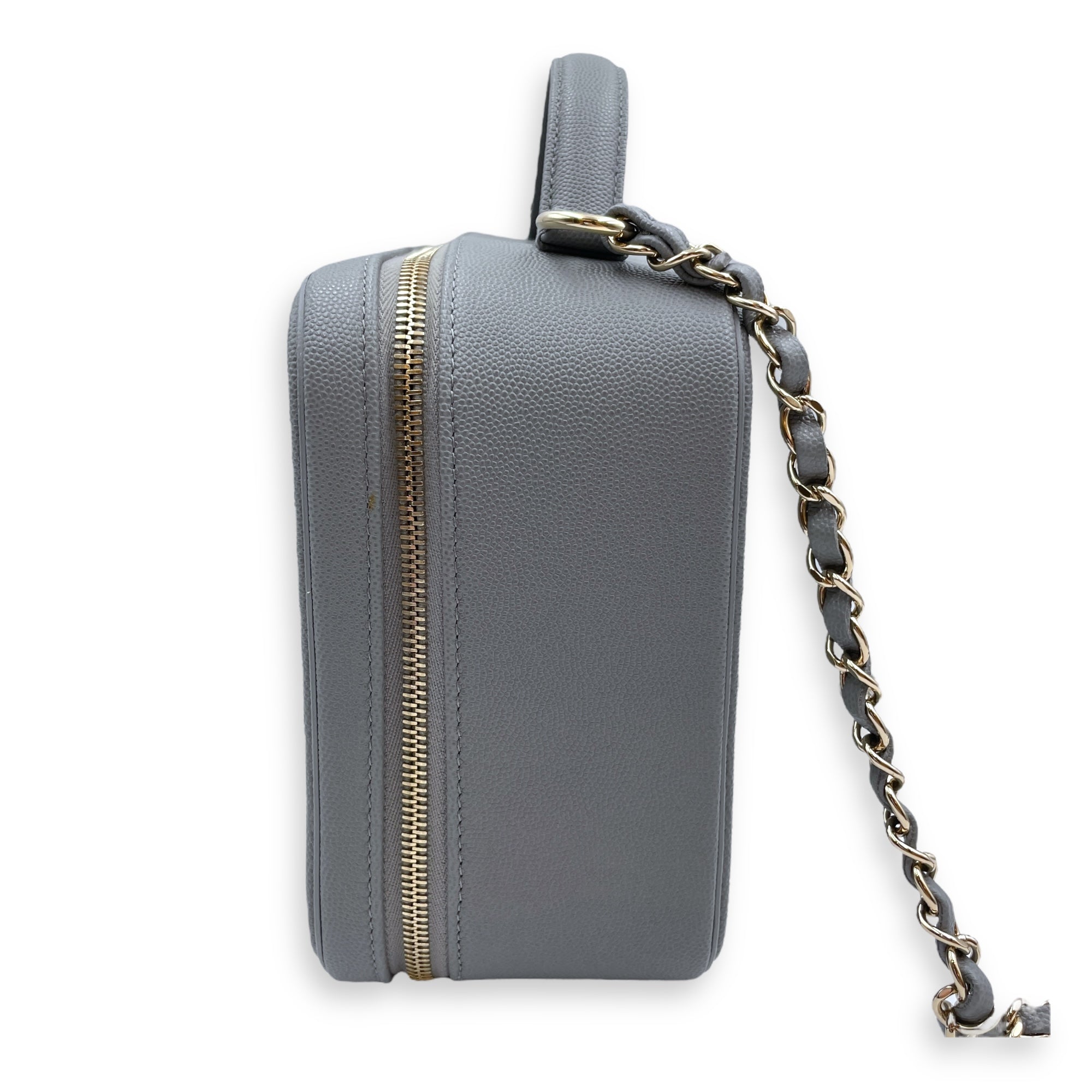 Filigree Vanity 24x18x9.5cm Grey Crossbody Bag in Caviar Filigree Vanity 24x18x9.5cm Grey Crossbody Bag in Caviar