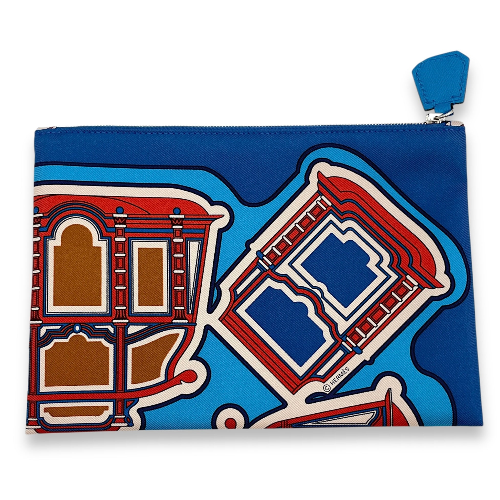 La Trousse Silky Pocket Blue Pouch