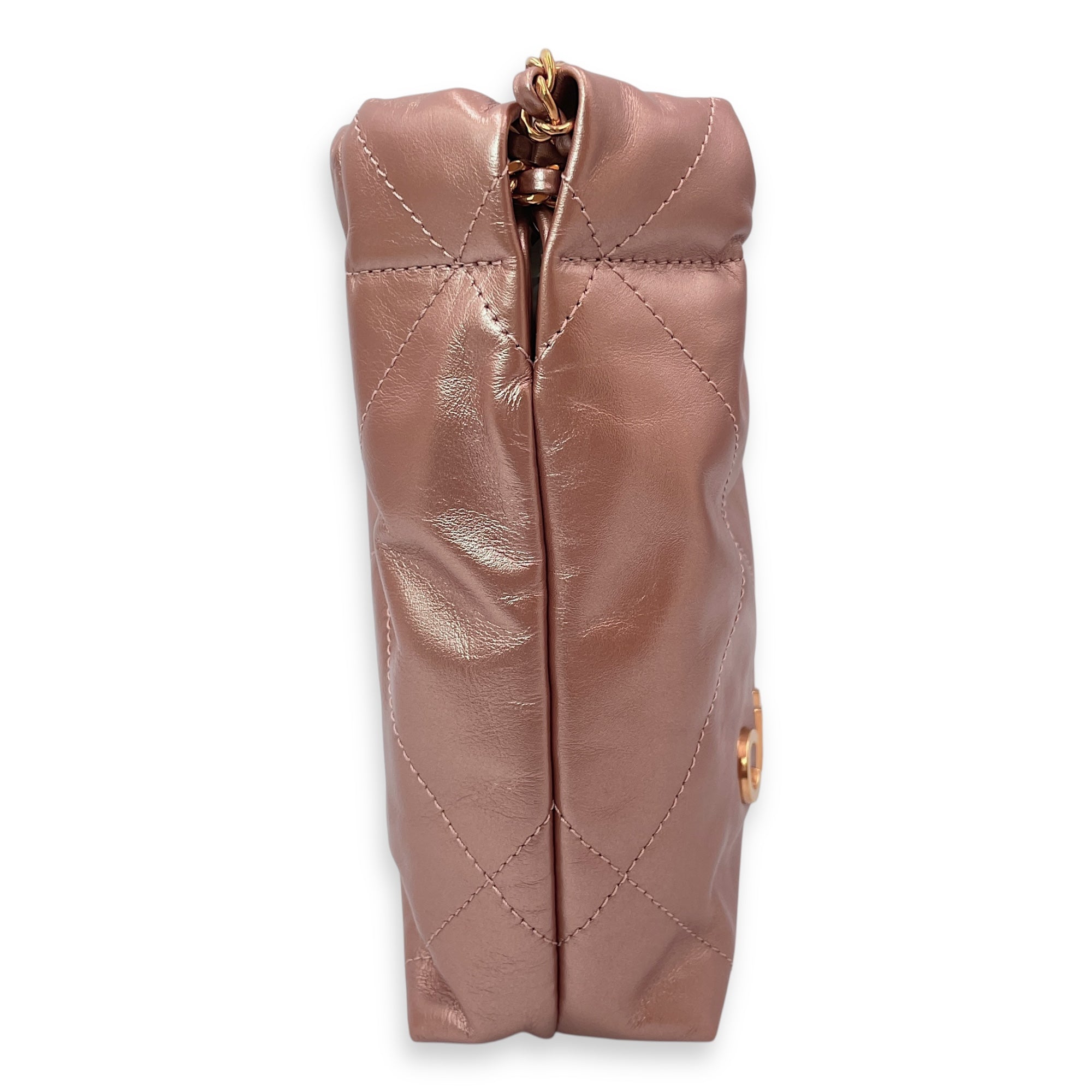 22 Tote 20 Pink Crossbody Bag in Metallic Rose Gold hardware CL2504-11631 3