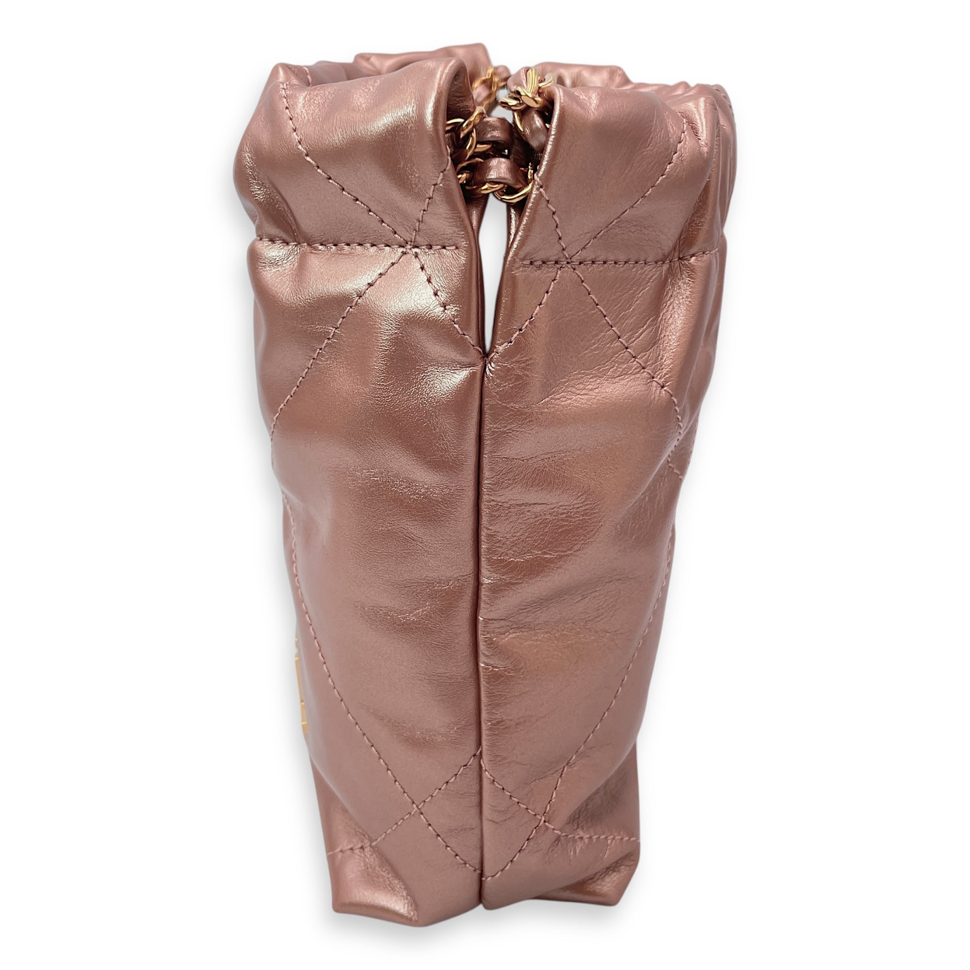 22 Tote 20 Pink Crossbody Bag in Metallic Rose Gold hardware CL2504-11631 4