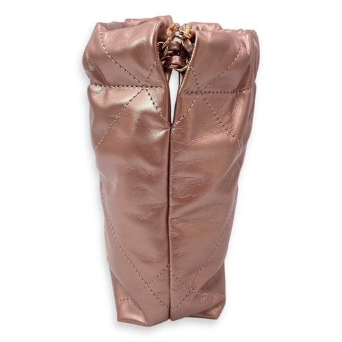 22 Tote 20 Pink Crossbody Bag in Metallic Rose Gold hardware CL2504-11631 4