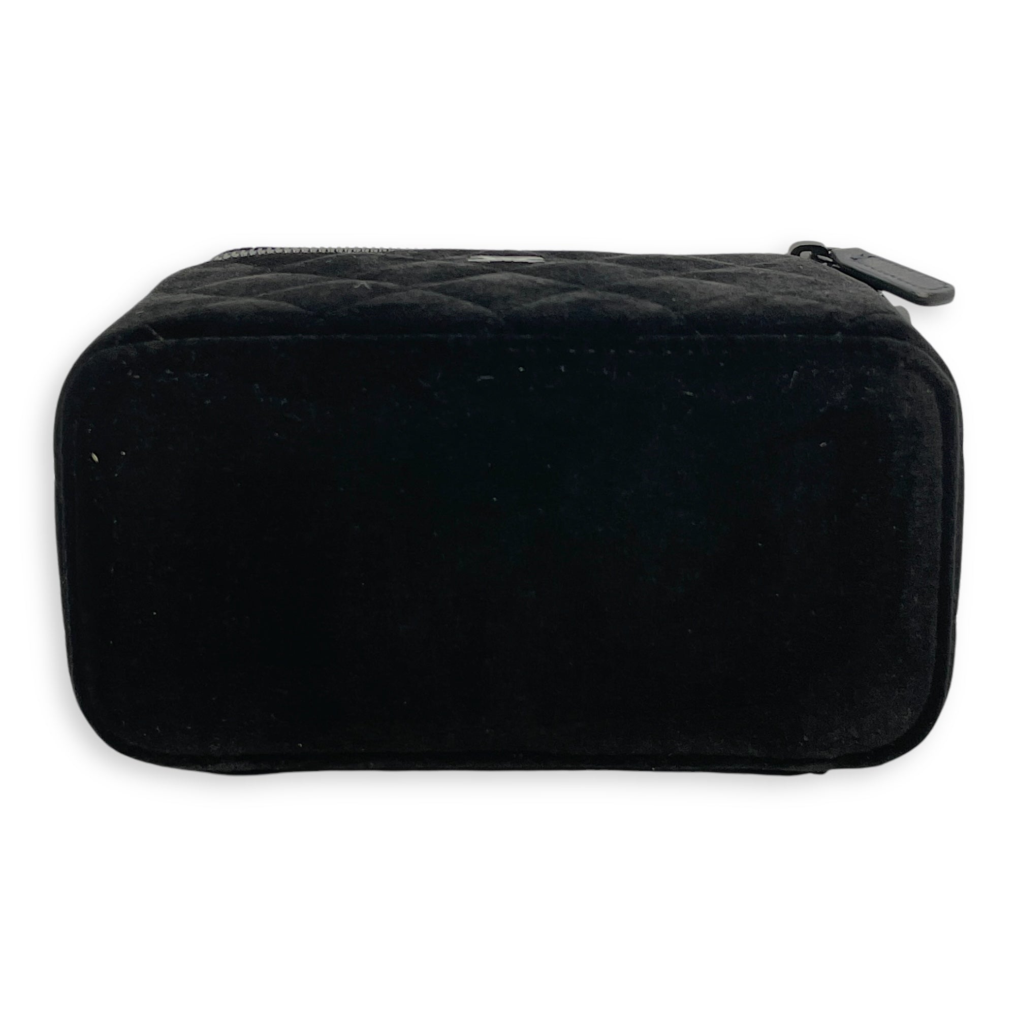 Vanity Black Crossbody Bag in Velvet Silver hardware CL2504-11632 5