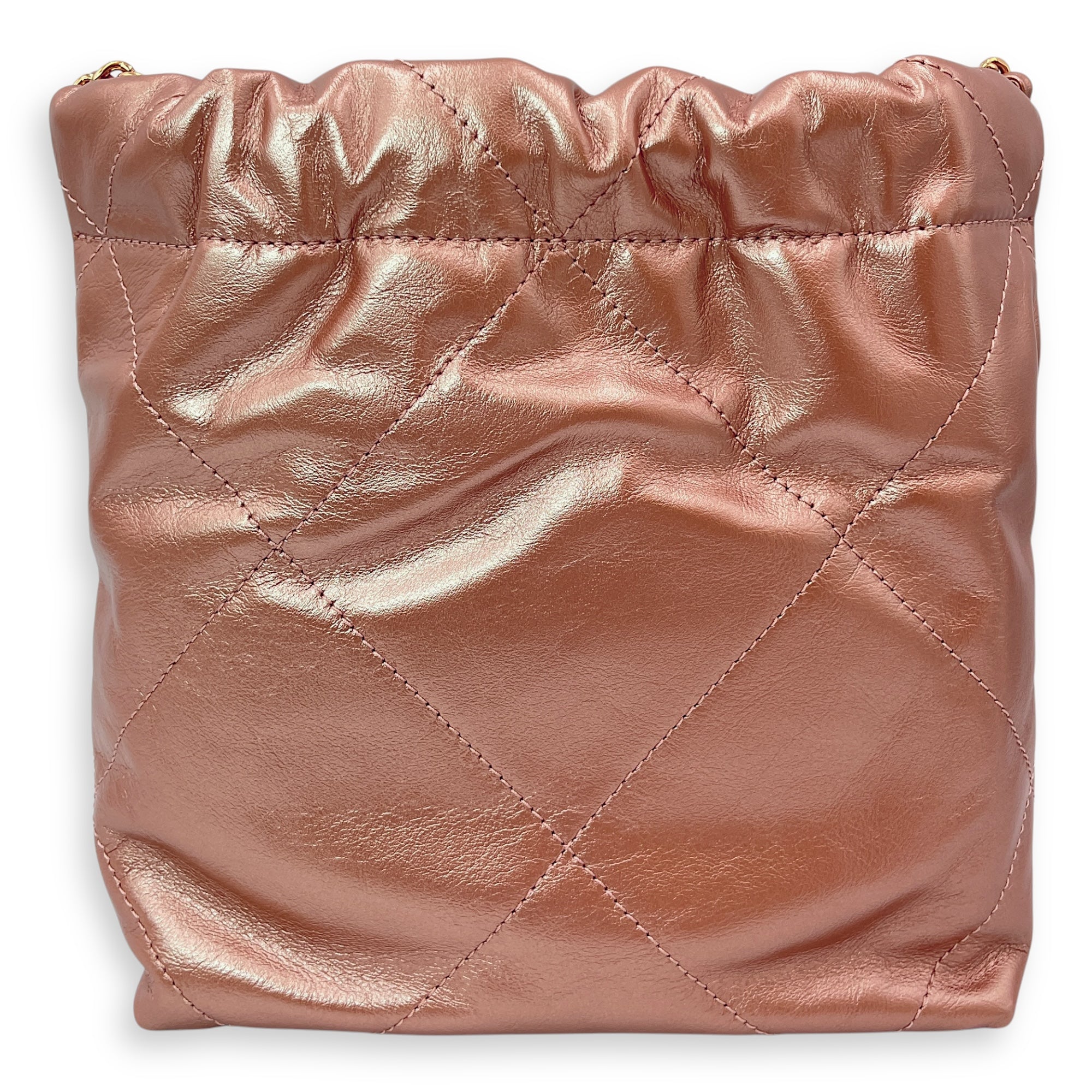 22 Tote 20 Pink Crossbody Bag in Metallic Rose Gold hardware CL2504-11631 2