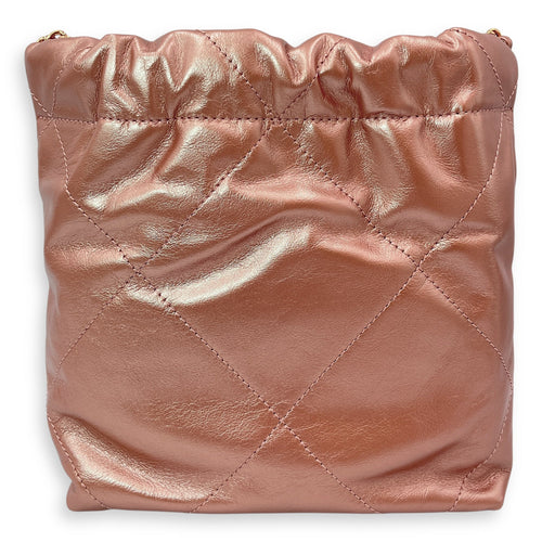 22 Tote 20 Pink Crossbody Bag in Metallic Rose Gold hardware CL2504-11631 2