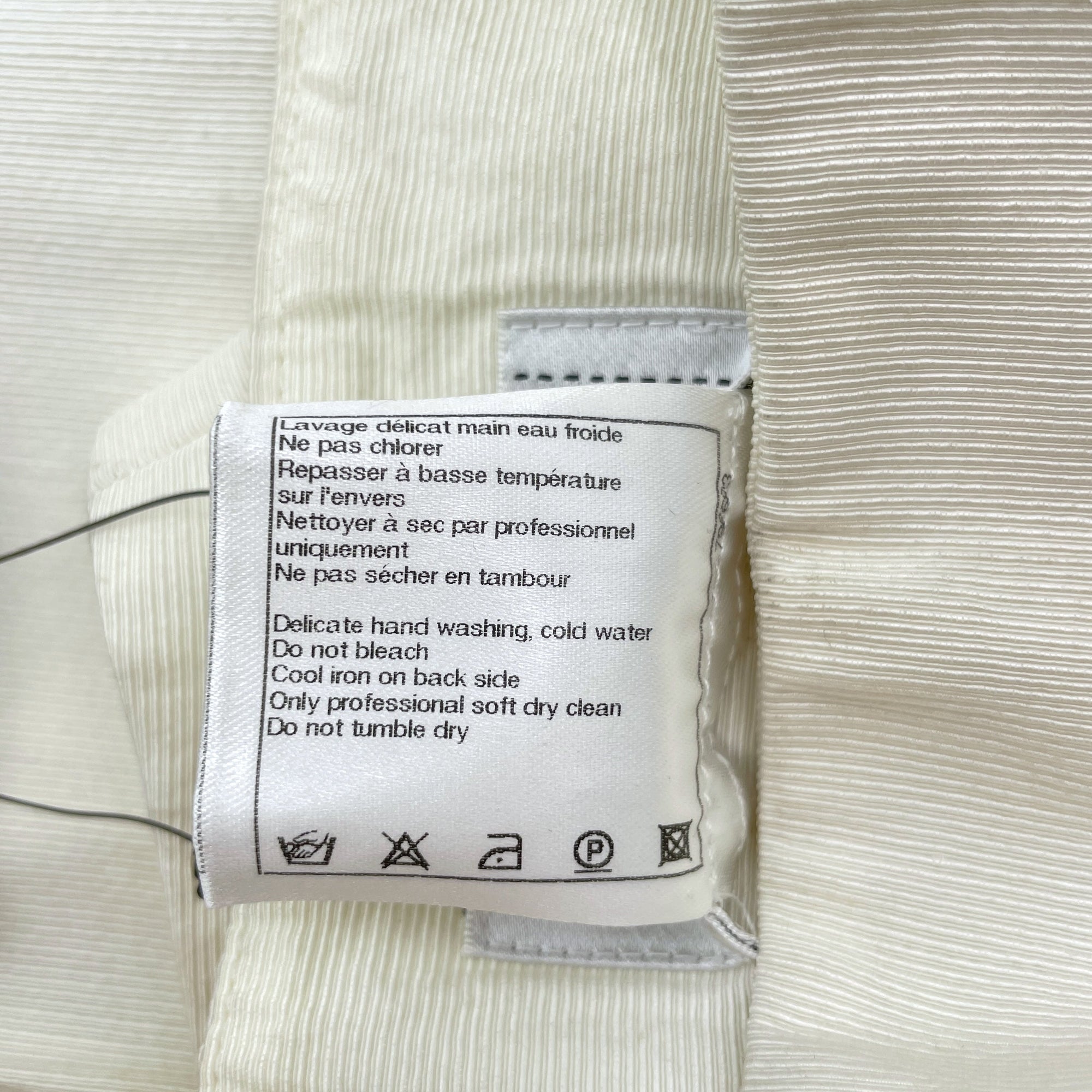 09P CC 34 White High Waist Pants in Cotton, Nylon, Rayon, Polyurethane Silver hardware CL2503-10889 7