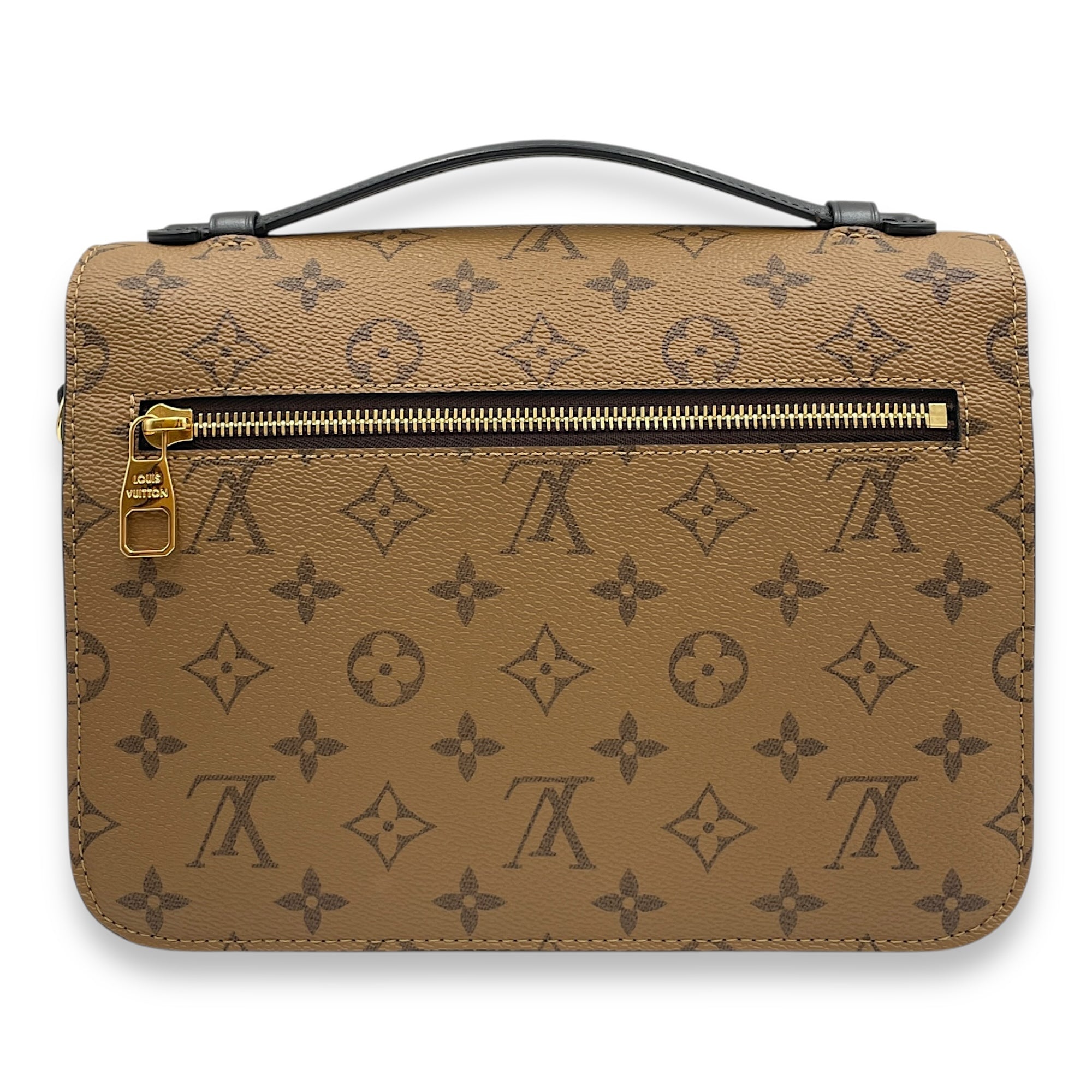 Metis MM Crossbody Bag in Coated Canvas, Gold hardware