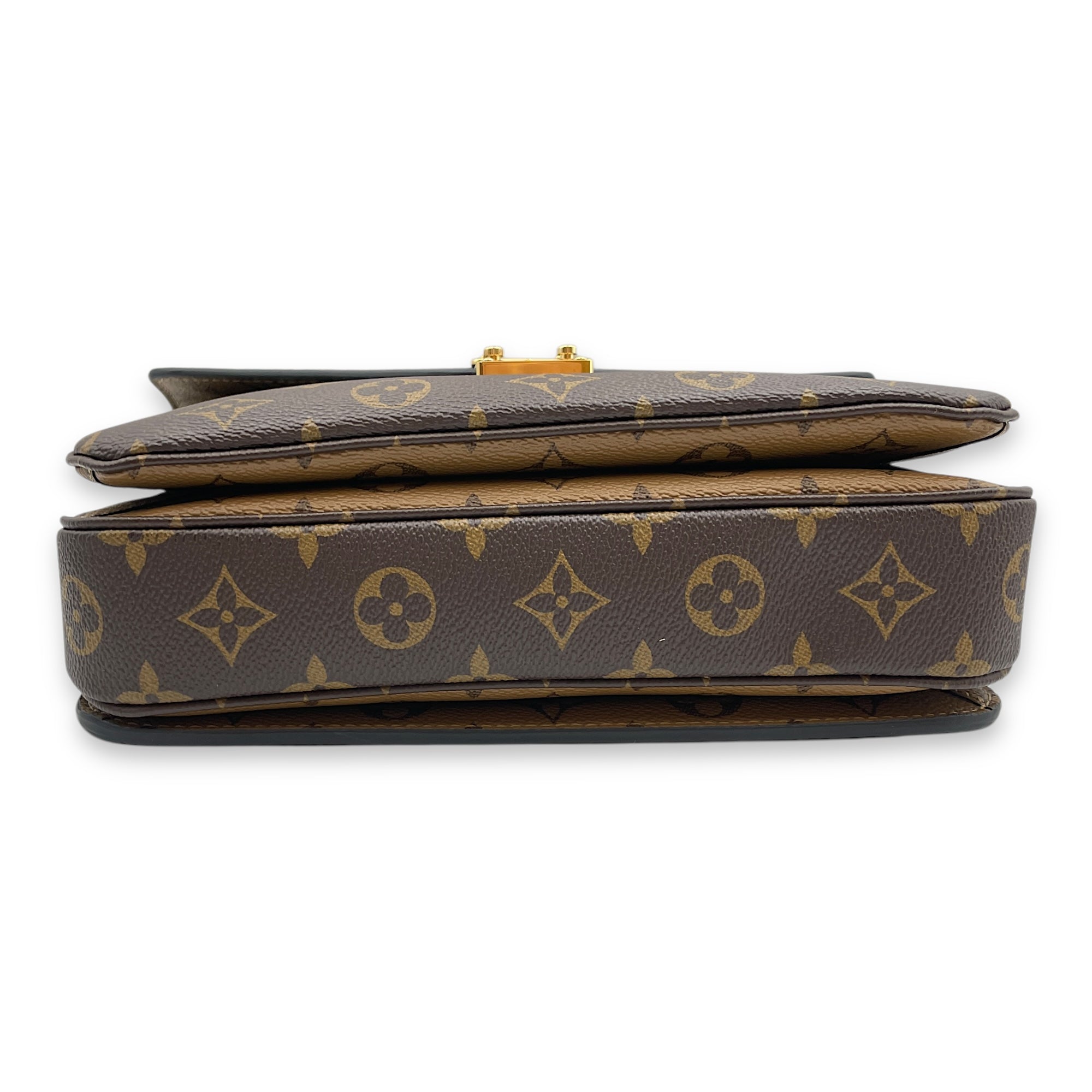 Metis MM Crossbody Bag in Coated Canvas, Gold hardware