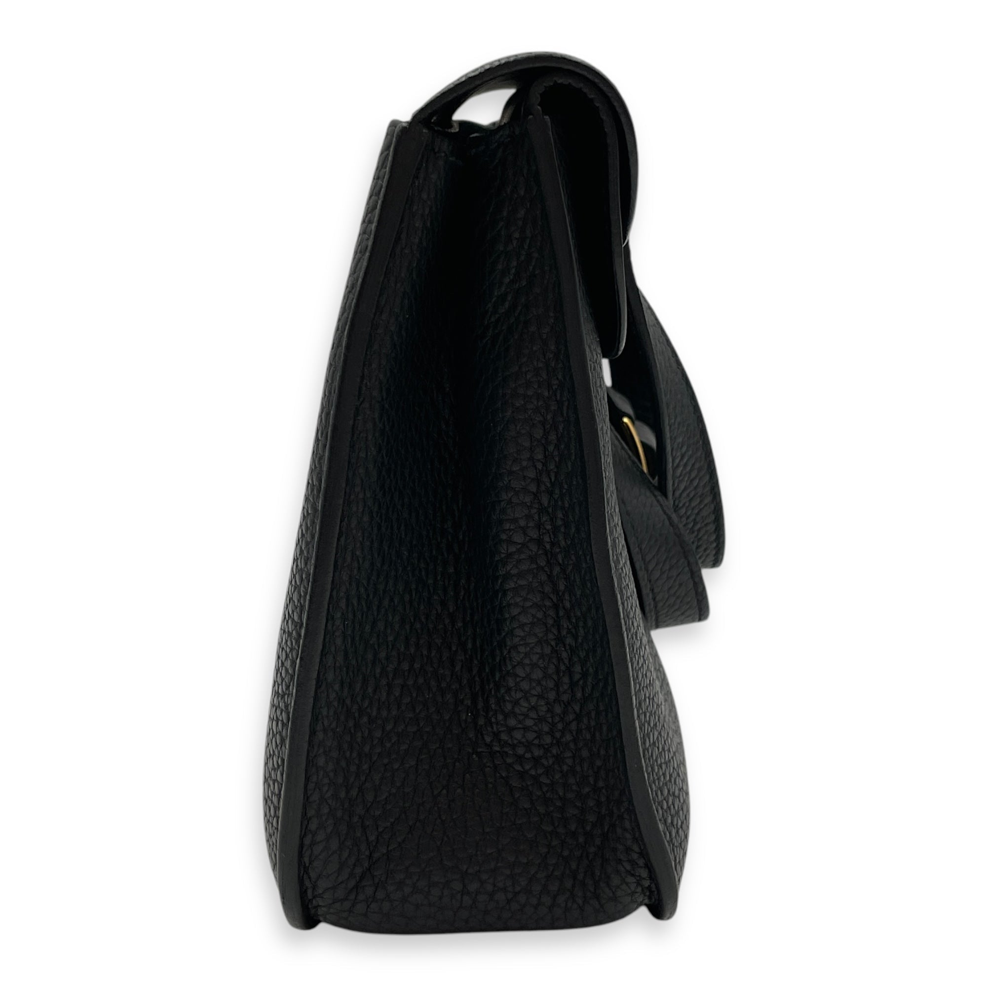 Halzan 25 Black in Clemence Gold hardware