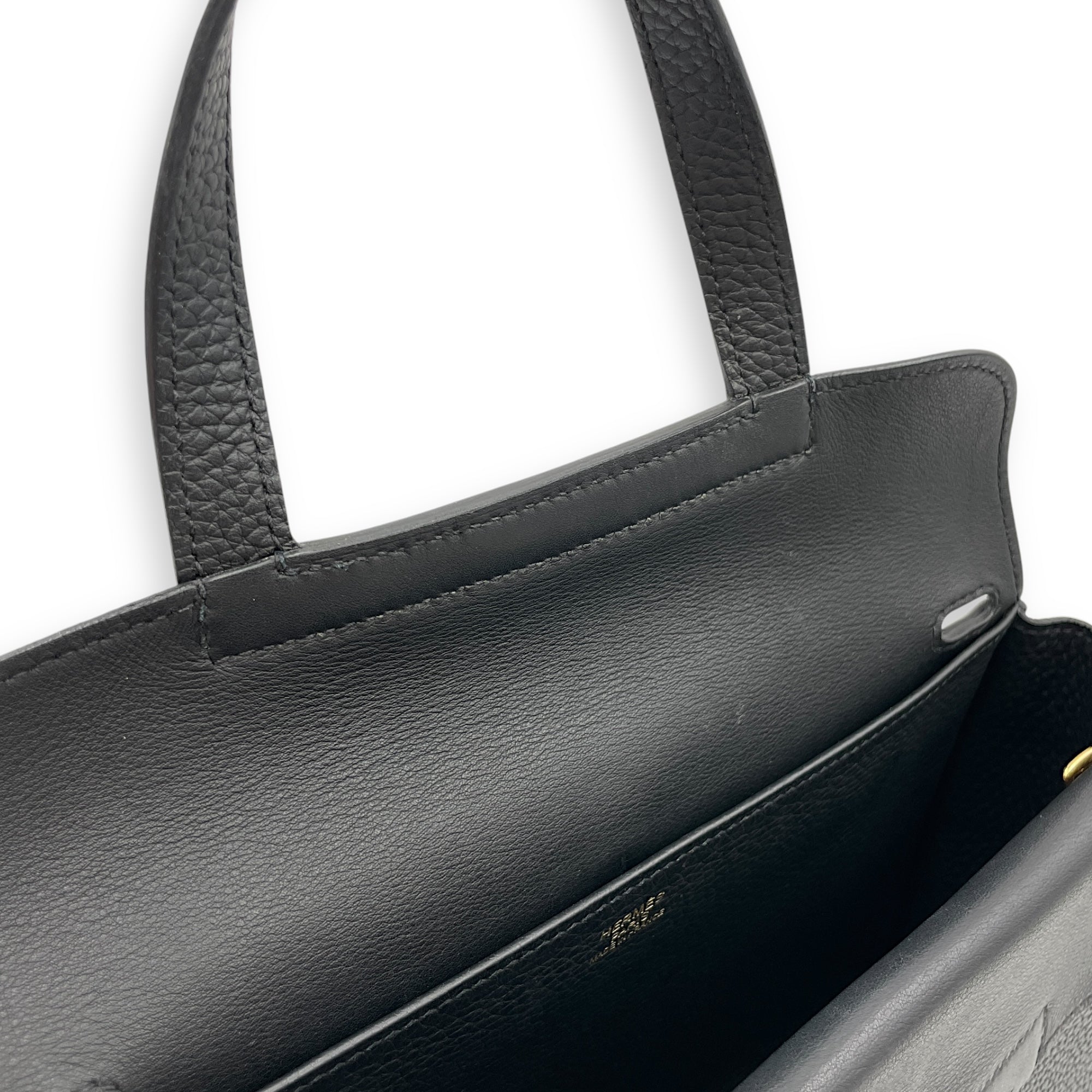 Halzan 25 Black in Clemence Gold hardware