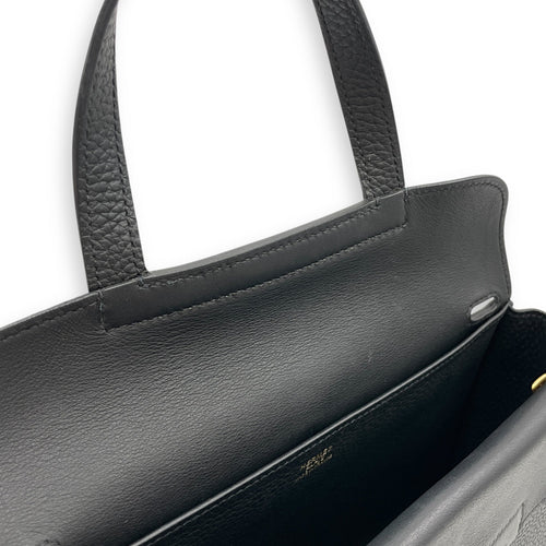 Halzan 25 Black in Clemence Gold hardware