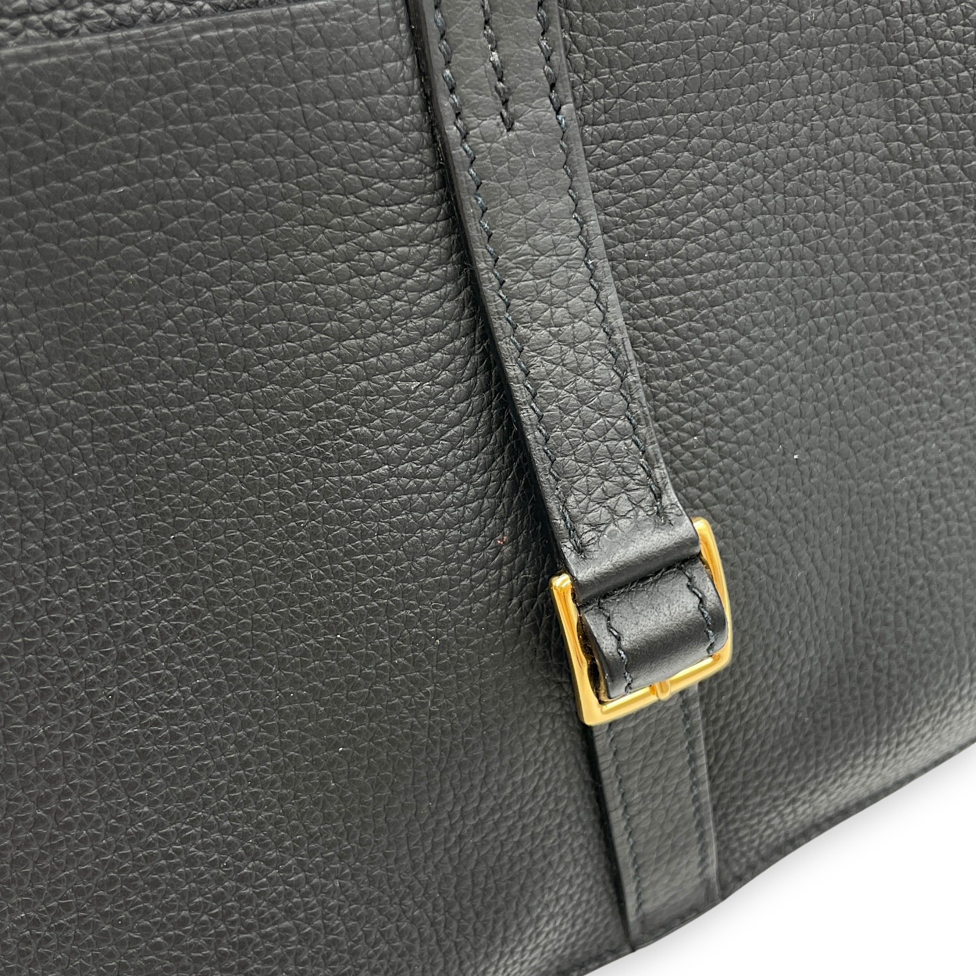 Halzan 25 Black in Clemence Gold hardware