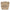 Bucket 13cm Beige Crossbody Bag in Coated Canvas, Gold hardware