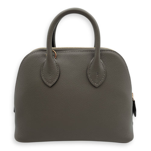 Bolide 1923 Mini Gris Meyer in Evercolor, Gold hardware