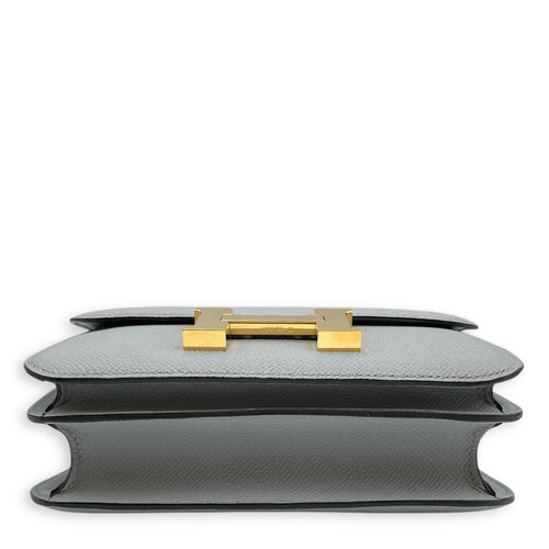 Constance 18 Blue Glacier in Epsom, Gold hardware
