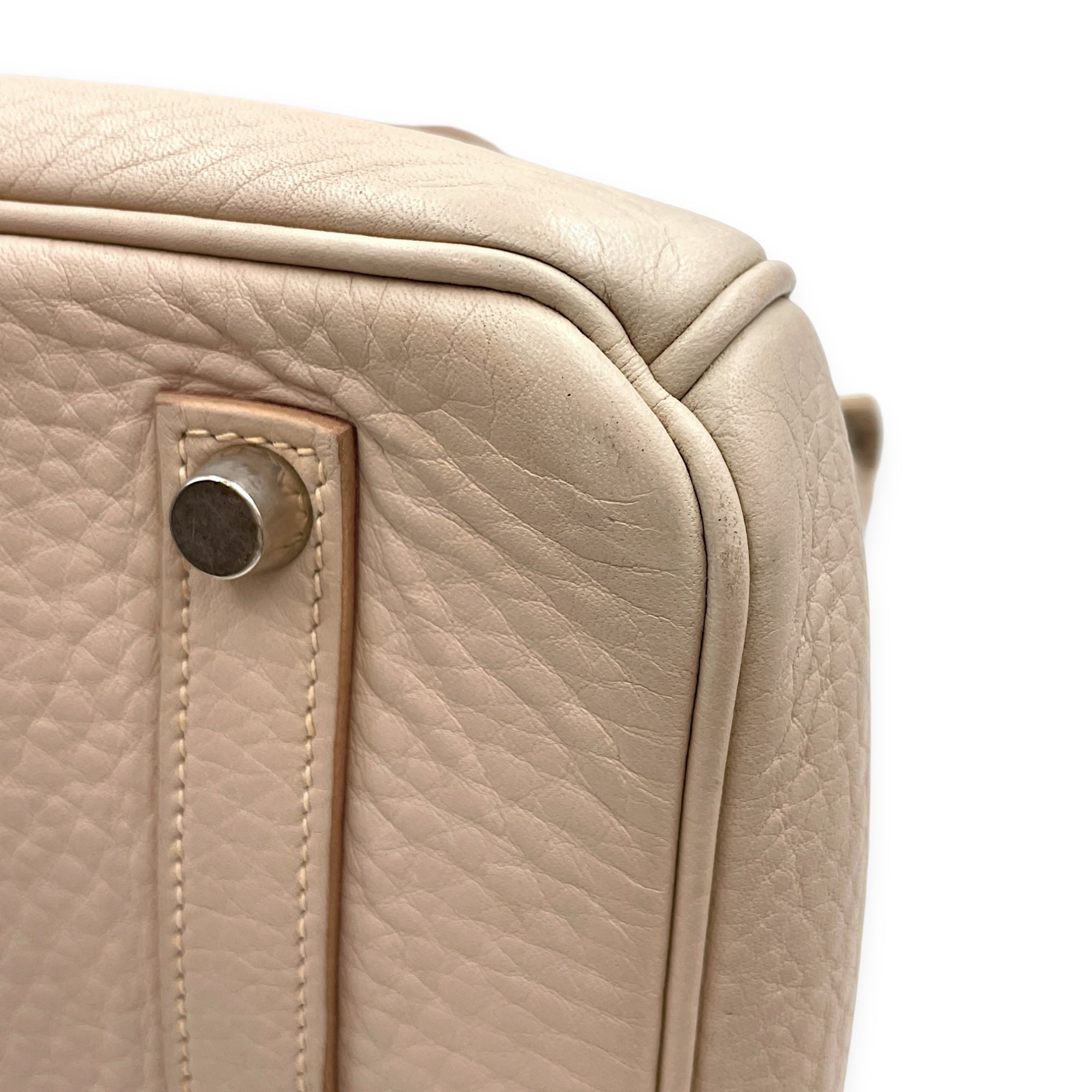 Birkin 35 Gris Perle in Clemence, Palladium hardware