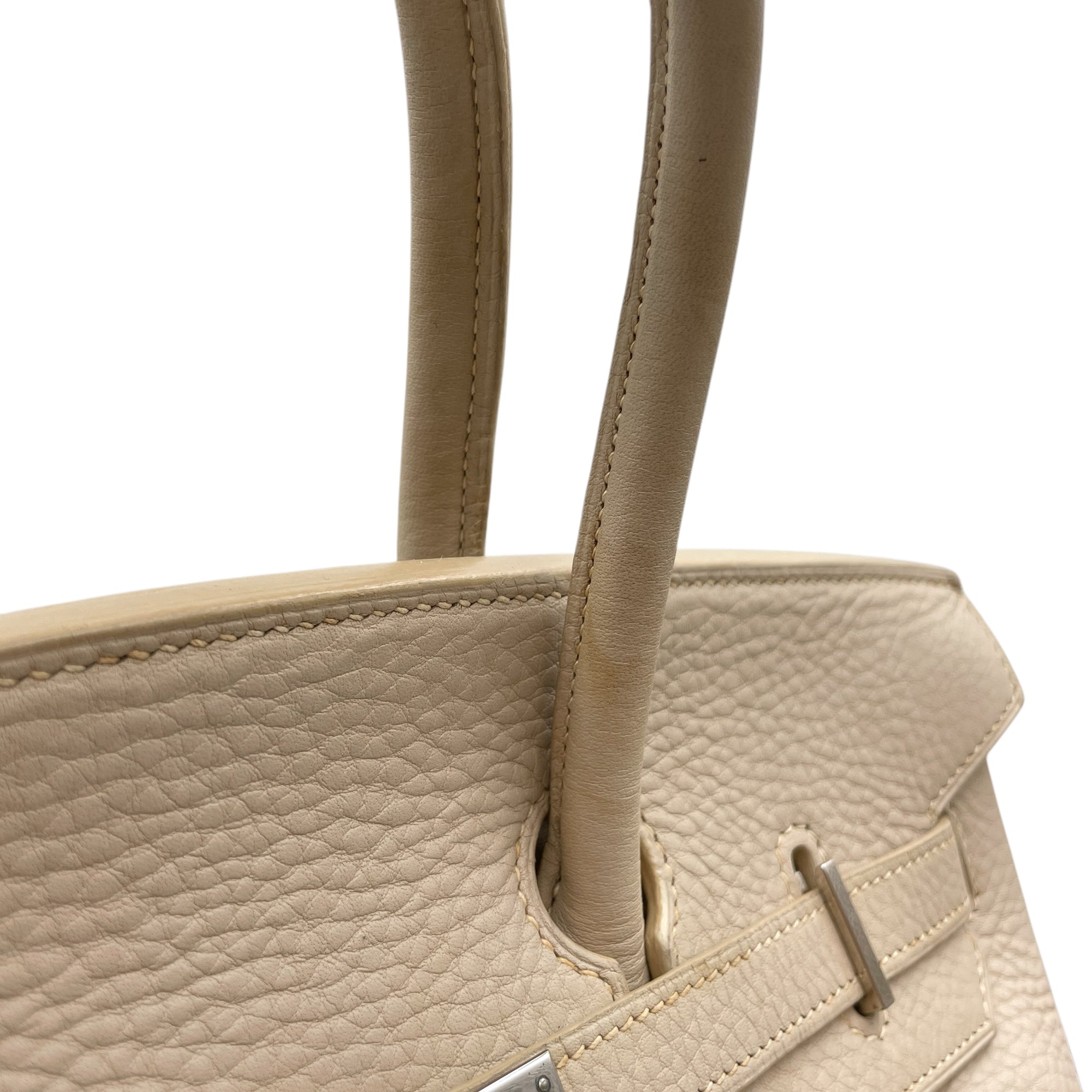 Birkin 35 Gris Perle in Clemence, Palladium hardware