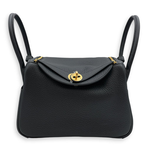 Lindy 26 Black in Clemence, Gold hardware
