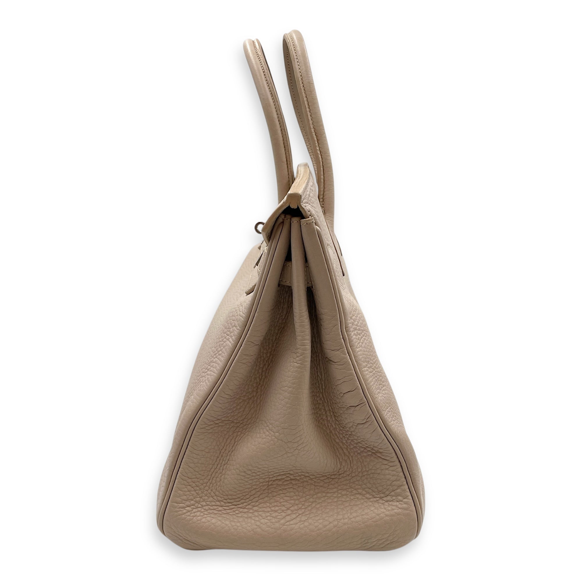 Birkin 35 Gris Perle in Clemence, Palladium hardware