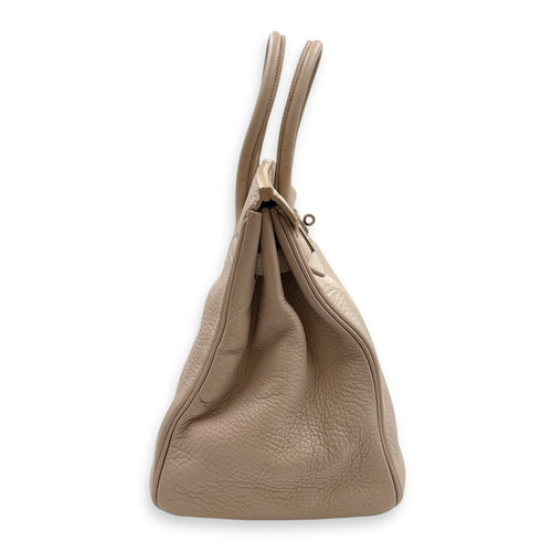 Birkin 35 Gris Perle in Clemence, Palladium hardware