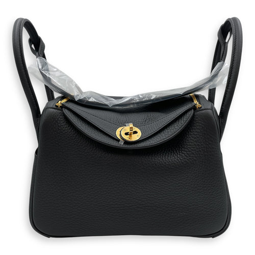 Lindy 26 Black in Clemence, Gold hardware