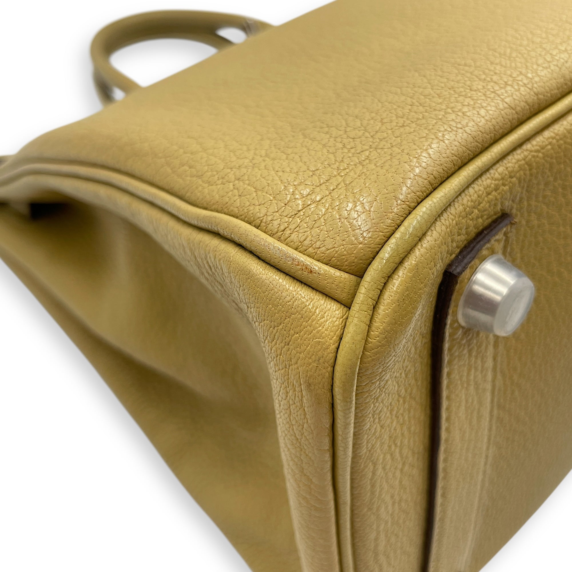 HAC 32 Chartreuse in Chevre Mysore, Palladium hardware