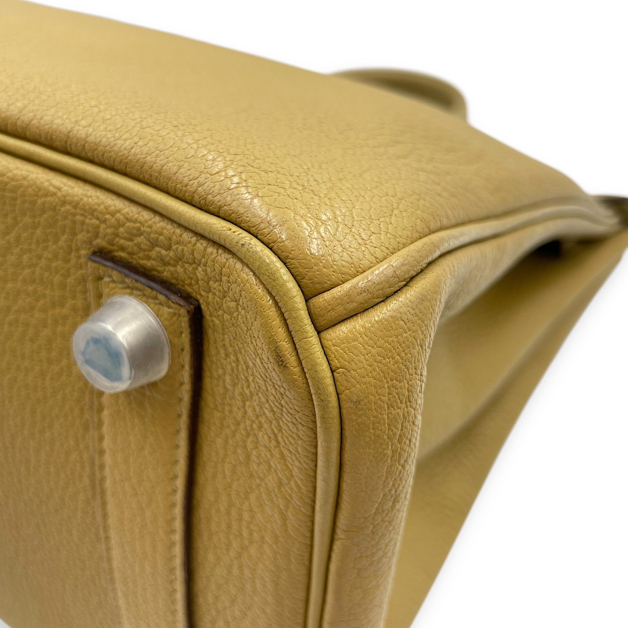 HAC 32 Chartreuse in Chevre Mysore, Palladium hardware