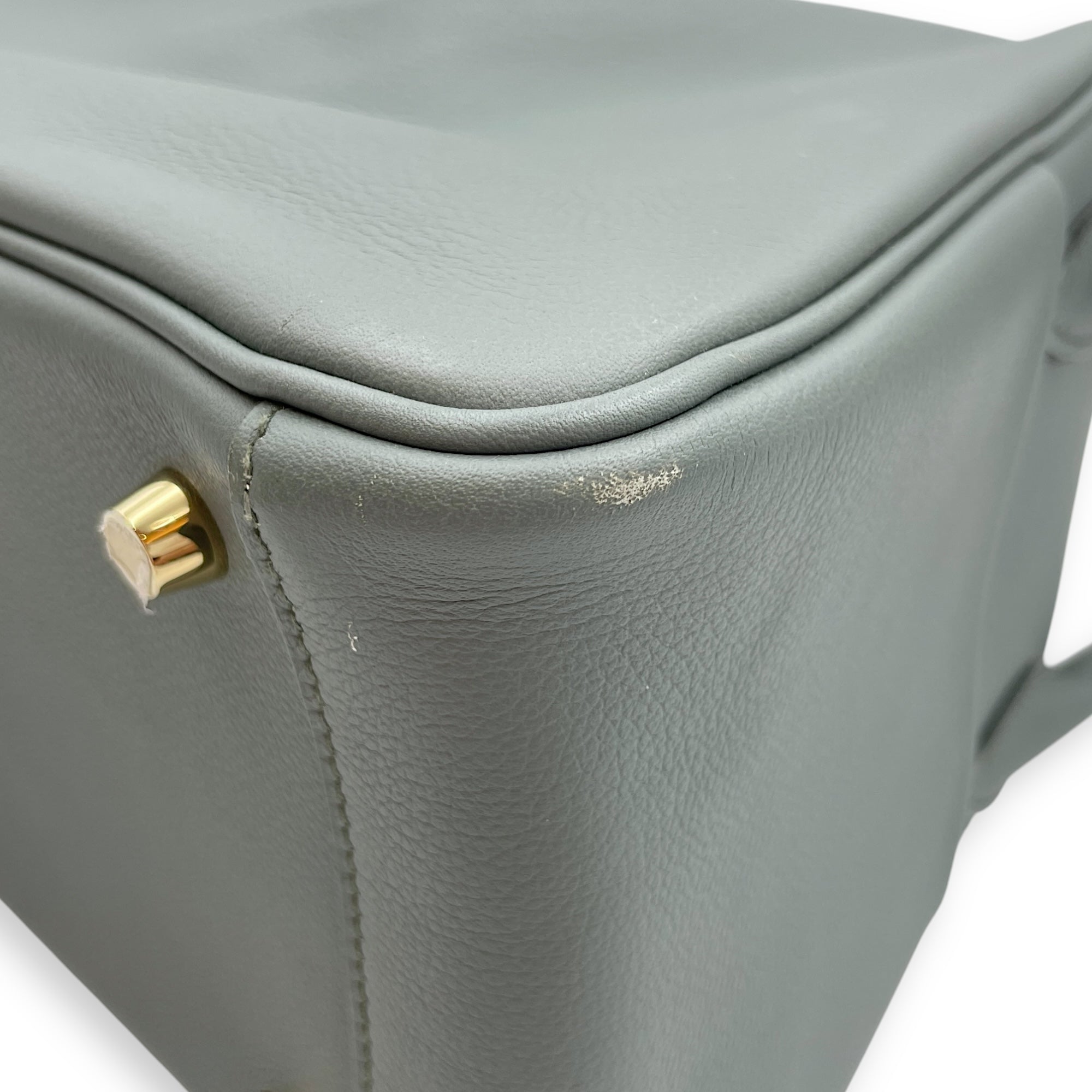 Lindy 26 Vert Amande in Evercolor, Gold hardware