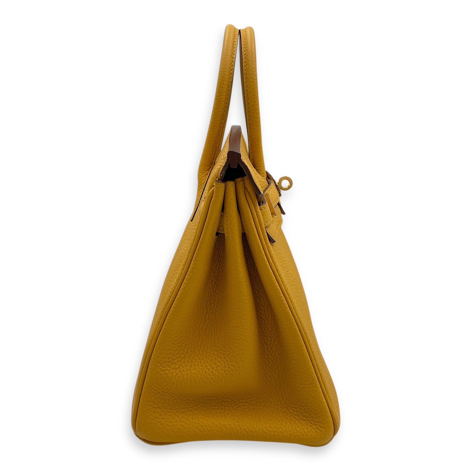 Birkin 25 Jaune Ambre in Togo, Gold hardware