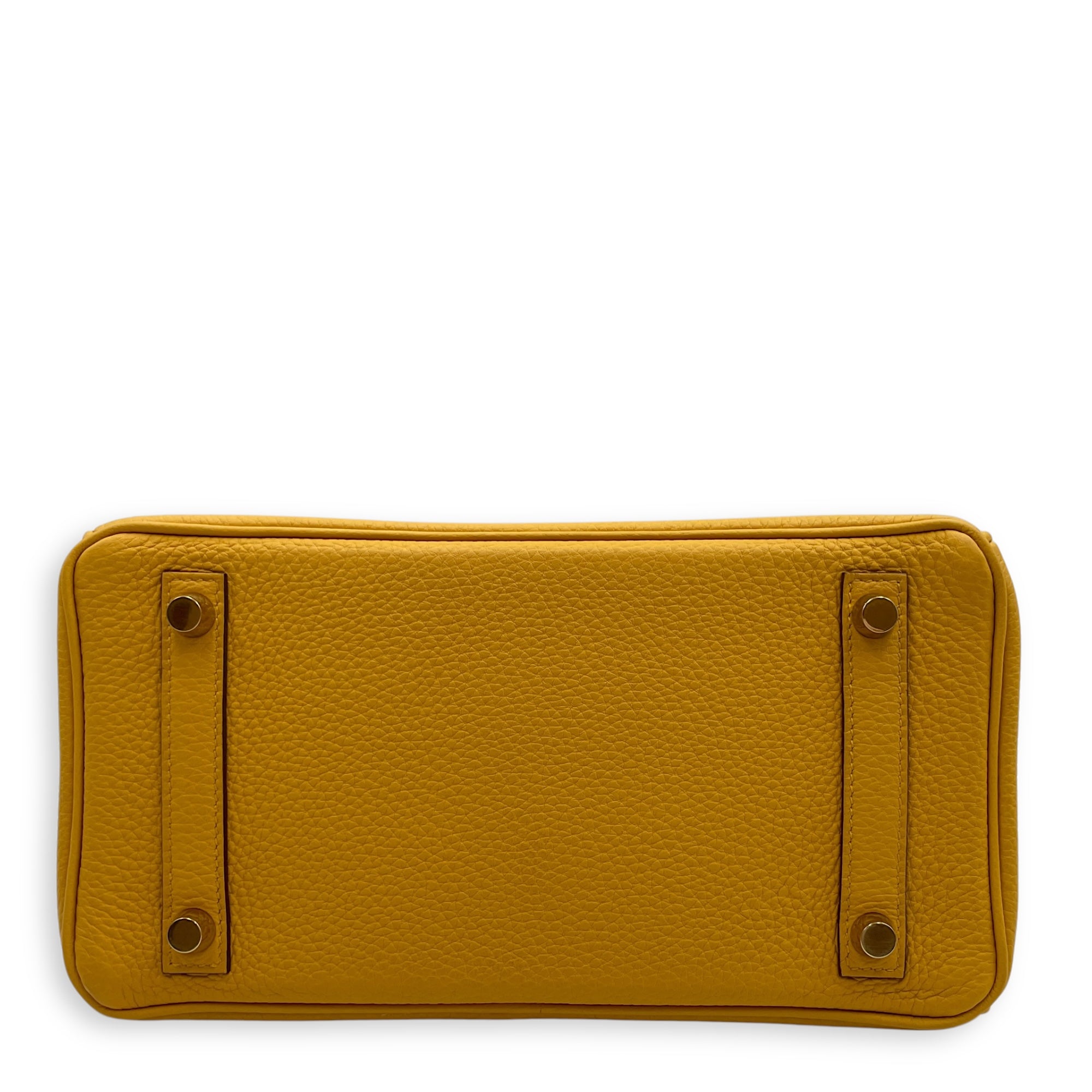 Birkin 25 Jaune Ambre in Togo, Gold hardware