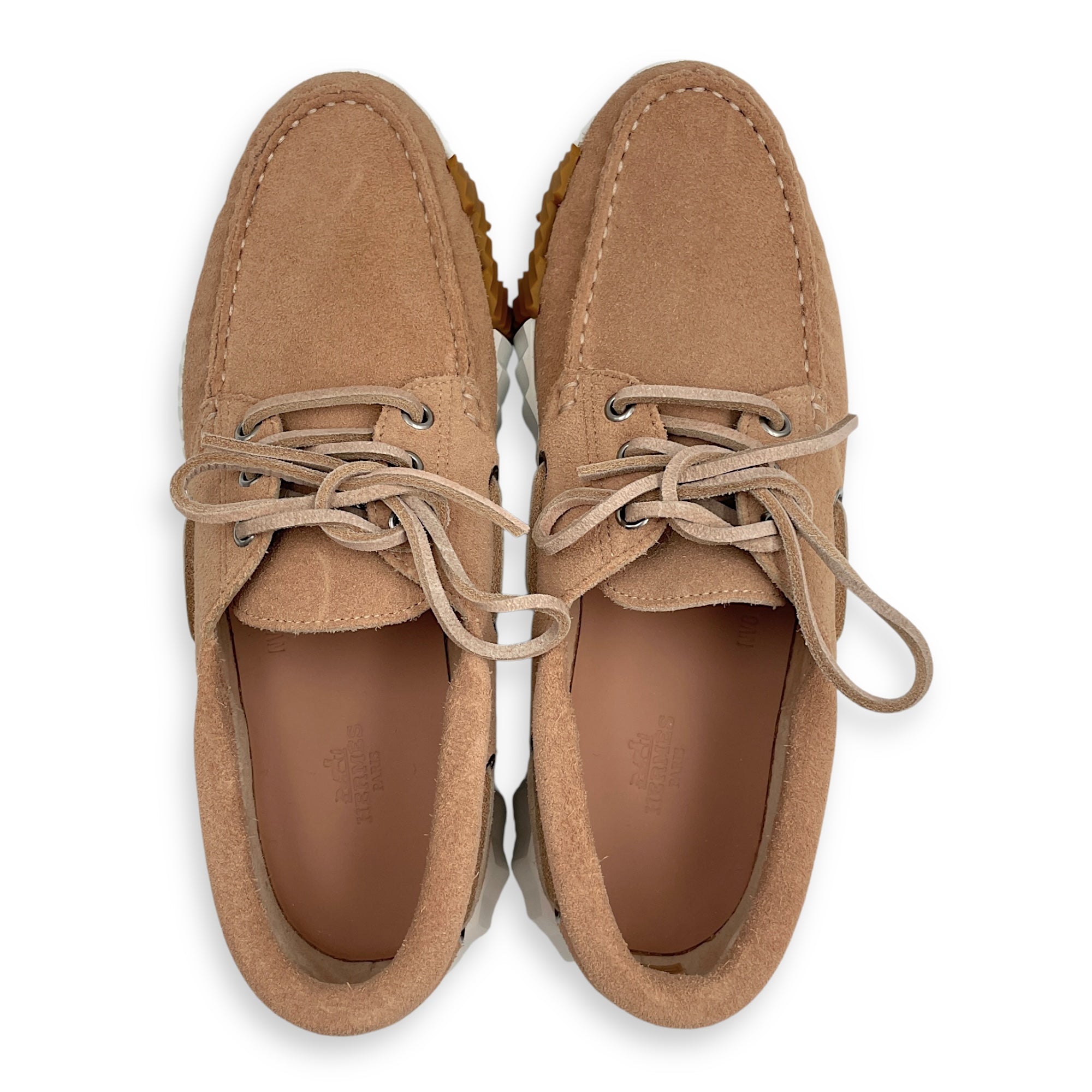 Ketch 39 Beige Albatre Sneakers in Suede Leather